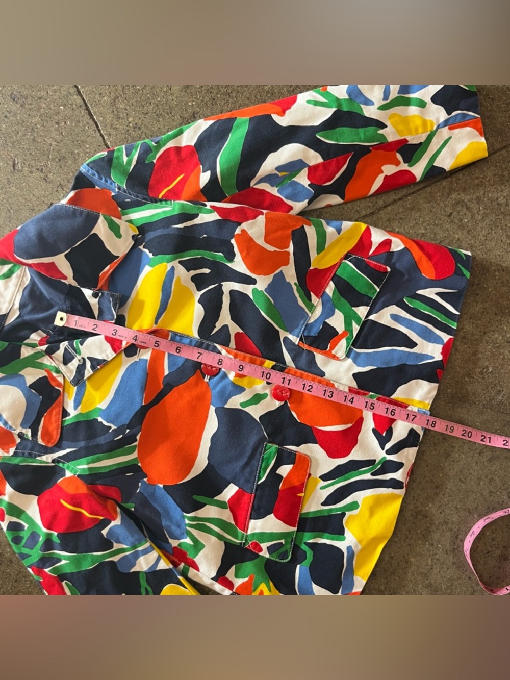 Handmade Abstract Color Blazer - Picture 5 of 7